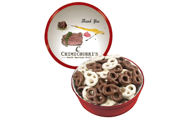 The Grand Tin - Chocolate Covered Mini Pretzels